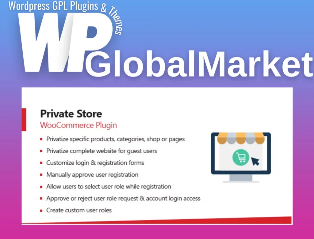 Woocommerce private store shop for registered users plugin