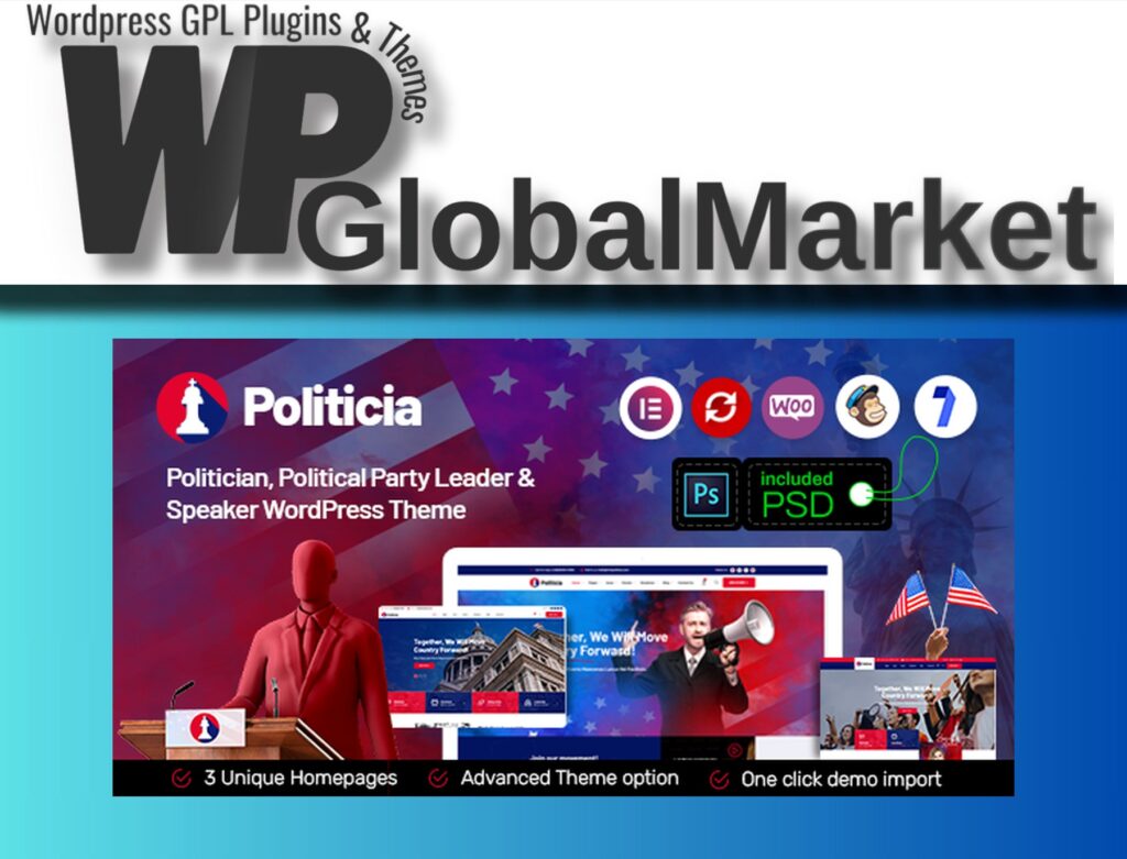 Politicia – Politician and Speaker WordPress Theme