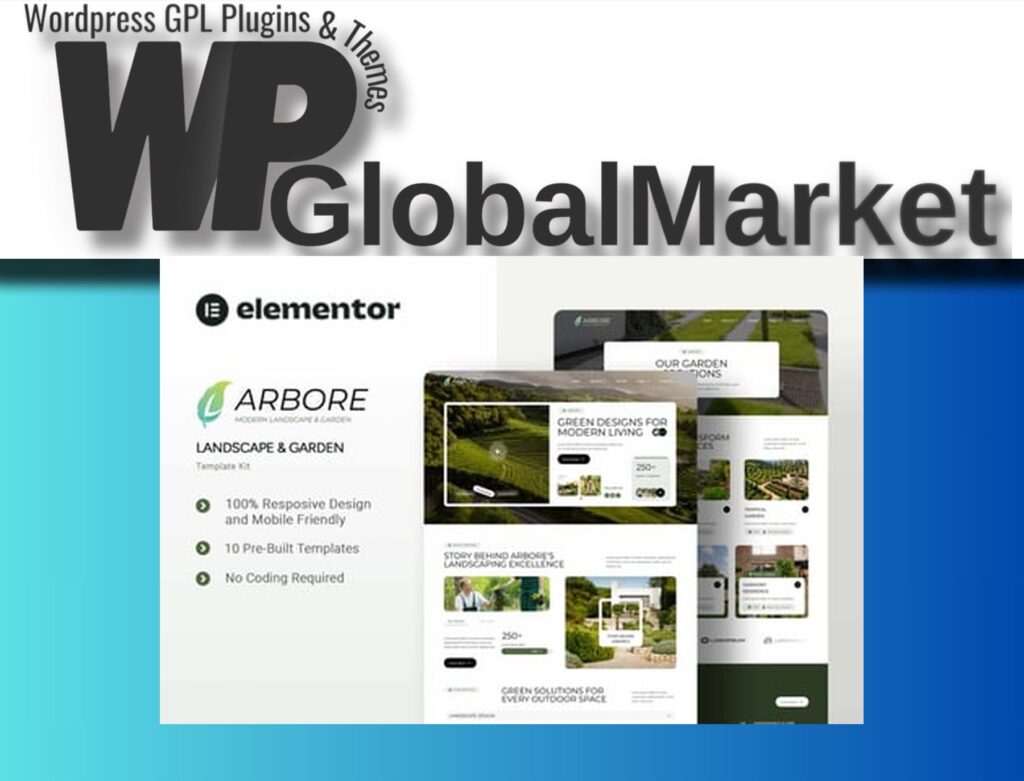 Arbore – Landscape and Garden Elementor Template Kit