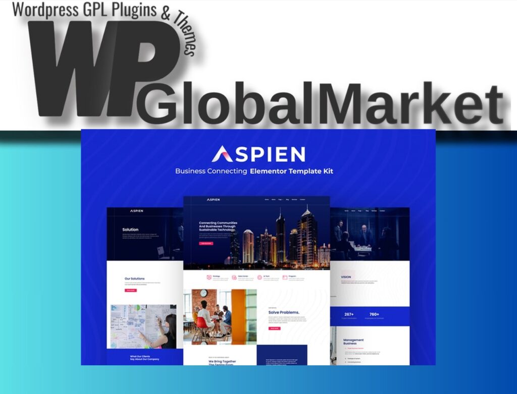 Aspien – Business Connecting Elementor Template Kit