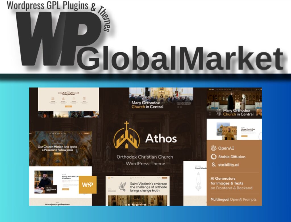 Athos – Orthodox Christian Church WordPress Theme