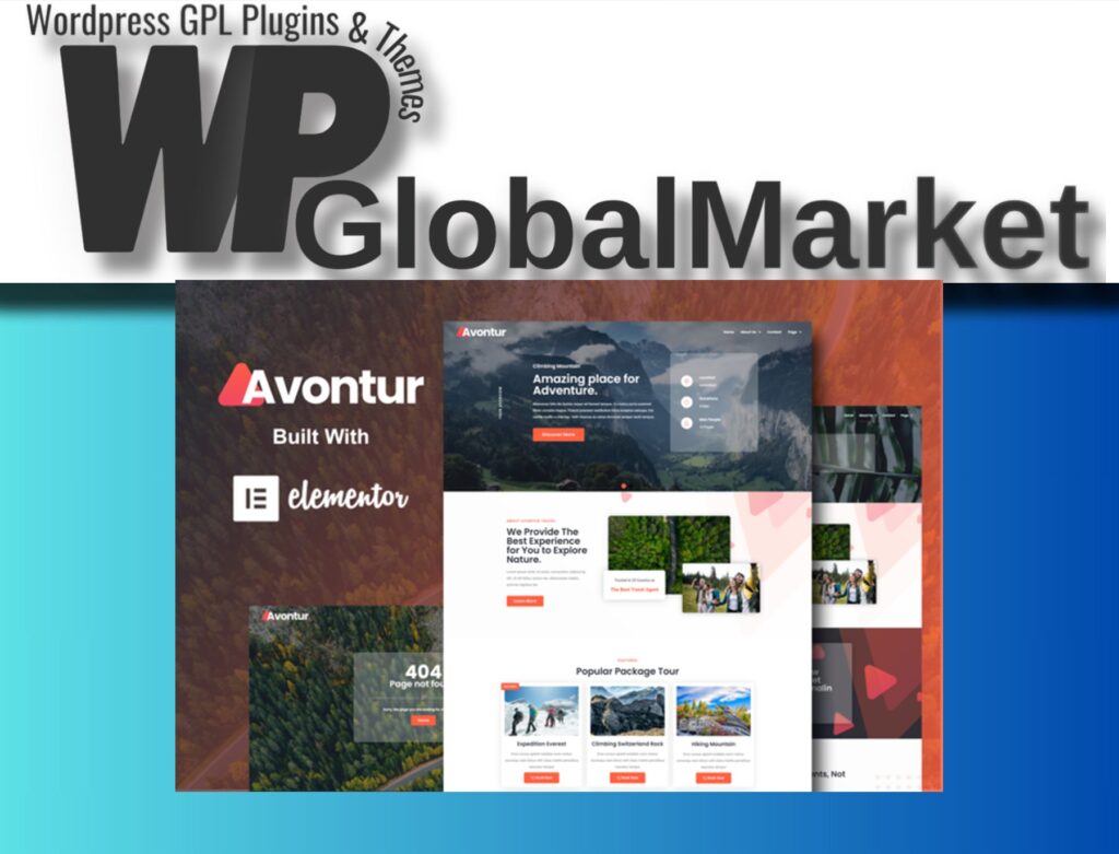 Avontur – Modern Tour and Travel Elementor Template Kit