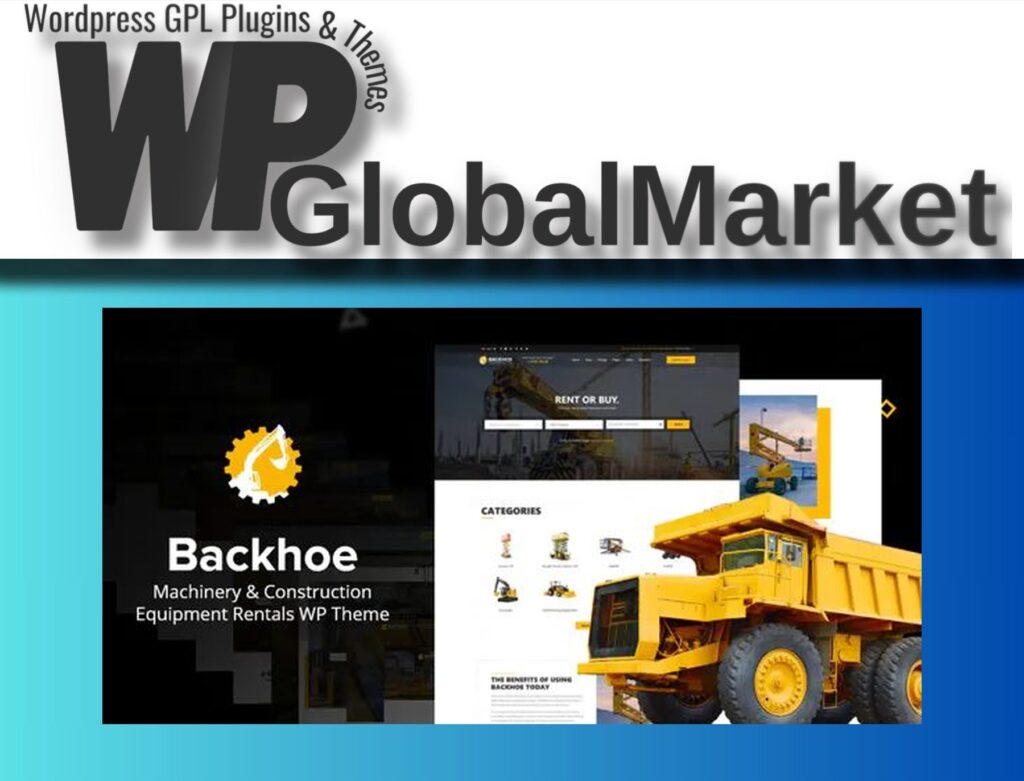 Backhoe – Heavy Equipment Rentals WordPress Theme