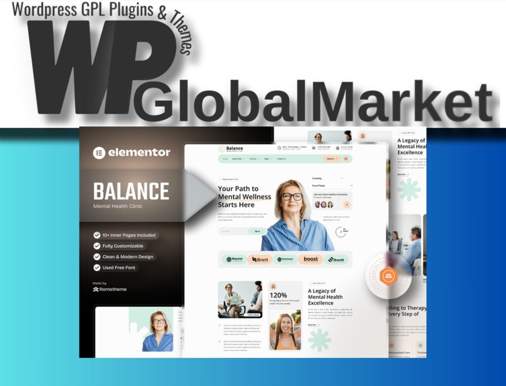 Balance – Mental Health Clinic Elementor Template Kit