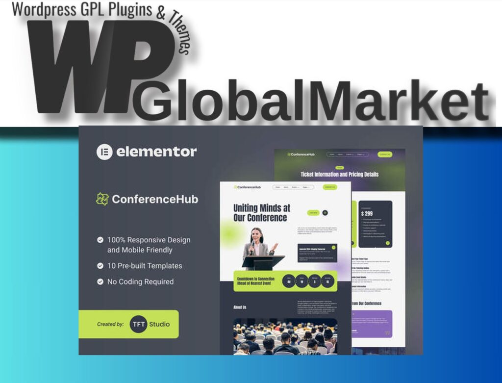 ConferenceHub – Professional Event Elementor Template Kit