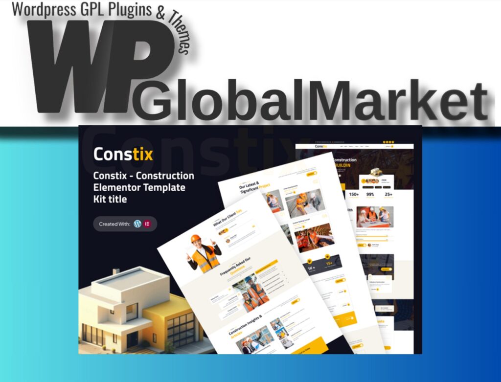Constix – Construction and Building Elementor Template Kit