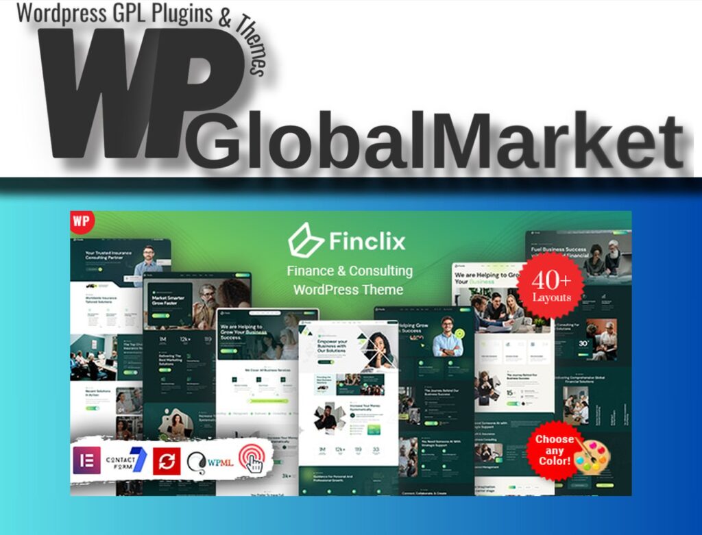 Finclix – Finance and Consulting WordPress Theme