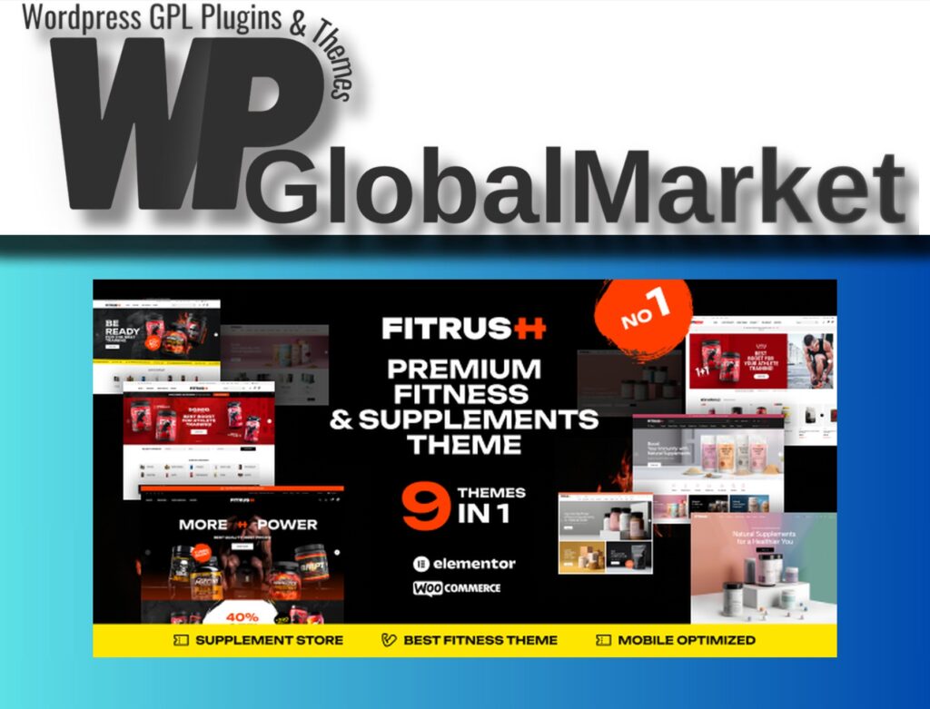 Fitrush – Health Supplements WordPress Theme