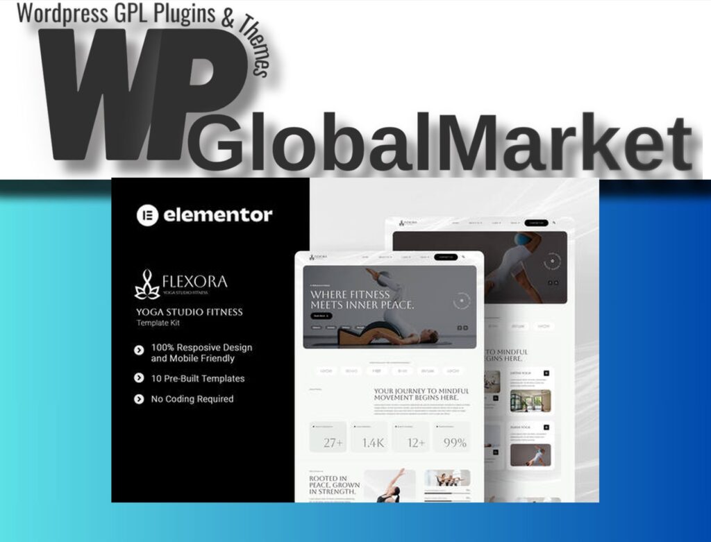 Flexora – Yoga Studio Fitness Elementor Template Kit