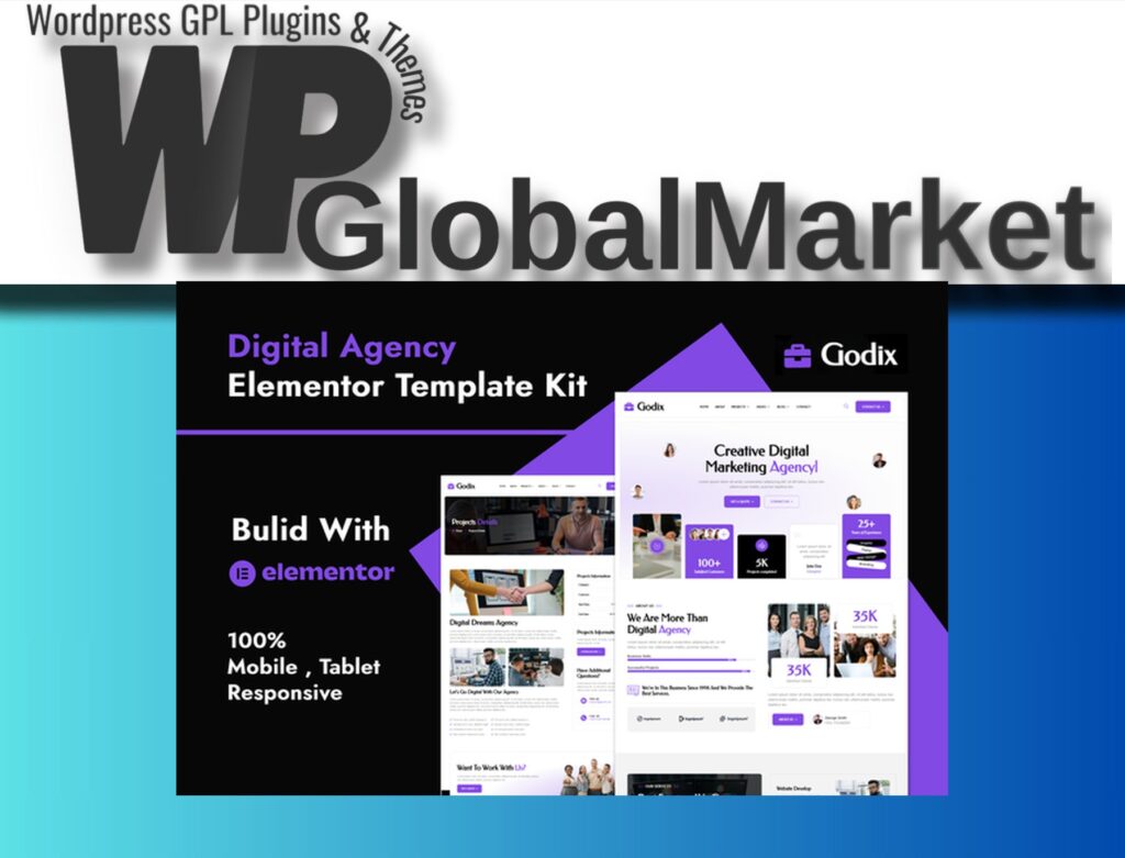 Godix – Digital Agency Elementor Template Kit