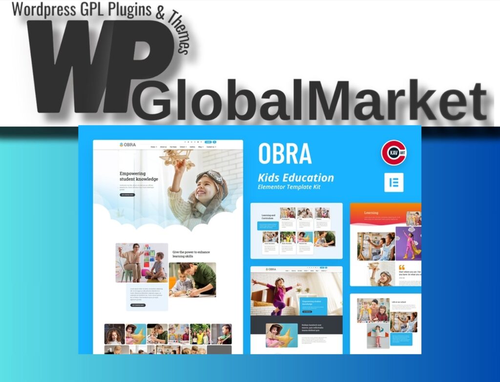Obra – Kids Education and School Template Kit