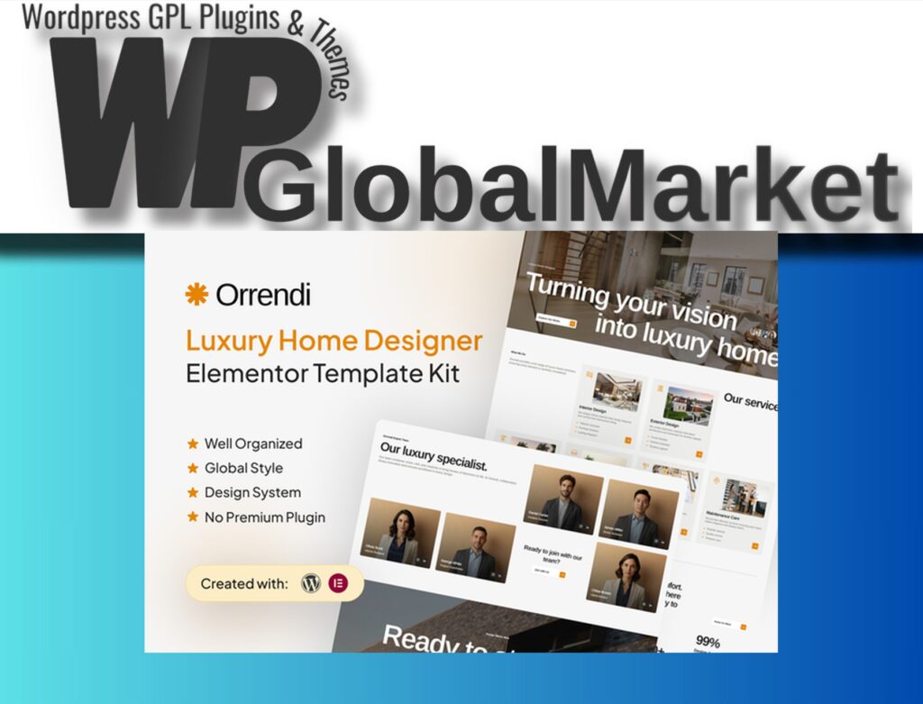 Orrendi – Luxury Home Designer Elementor Template Kit