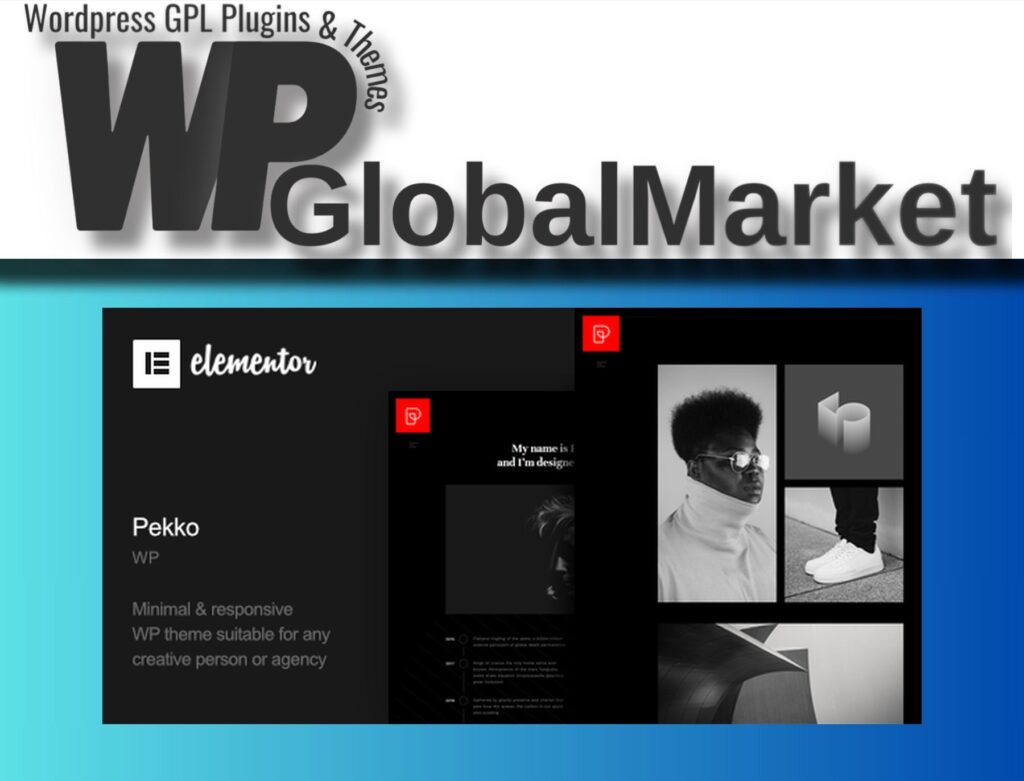 Pekko – Minimal Dark WordPress Theme