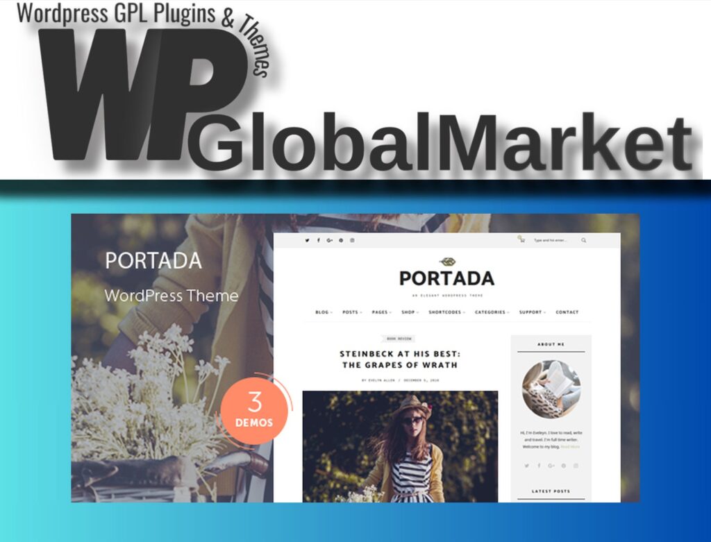 Portada – Elegant Blog Blogging WordPress Theme
