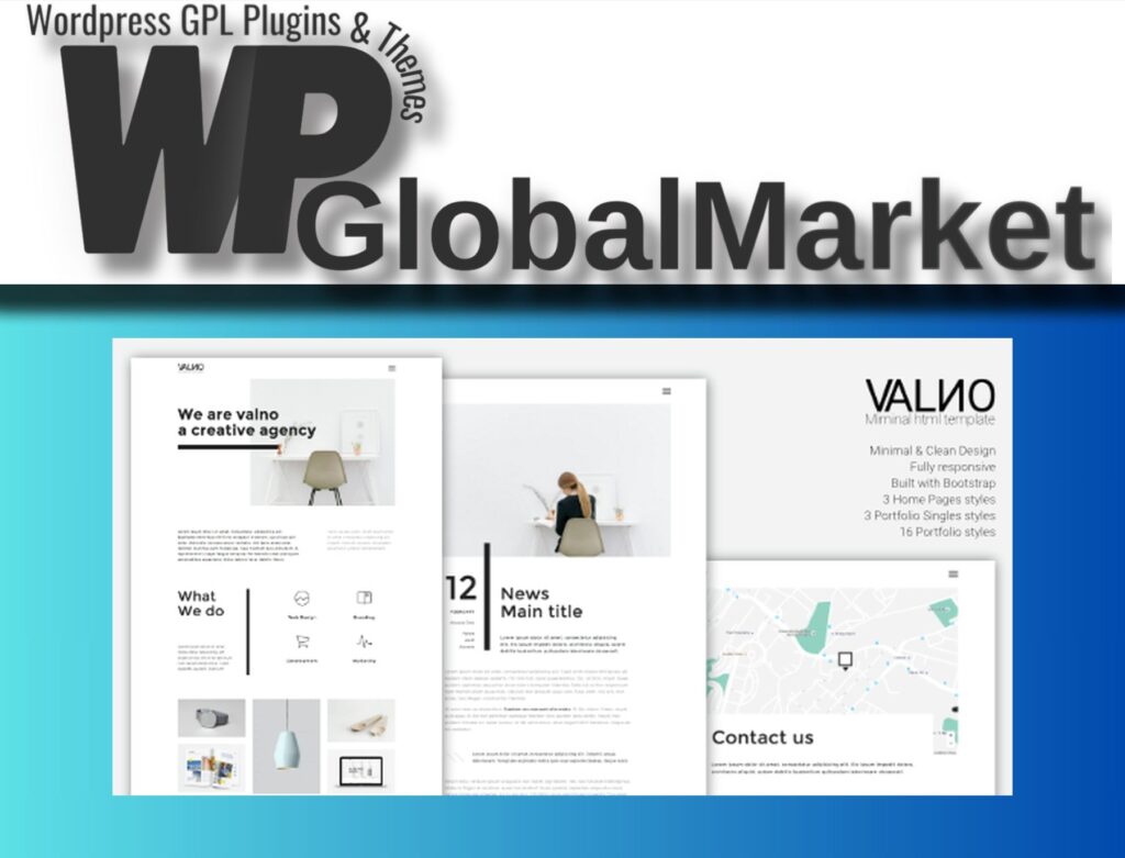 Valno – Minimal Creative Multi Page Portfolio WordPress Theme