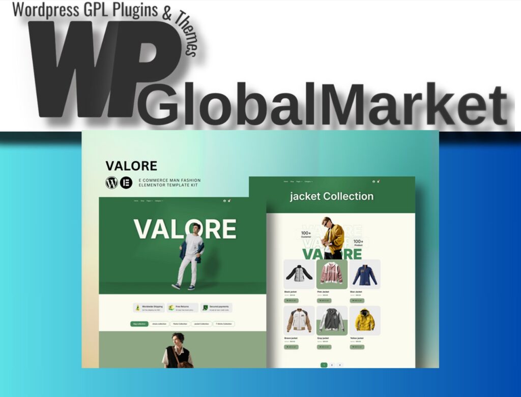 Valore – Fashion Store eCommerce Elementor Template Kit