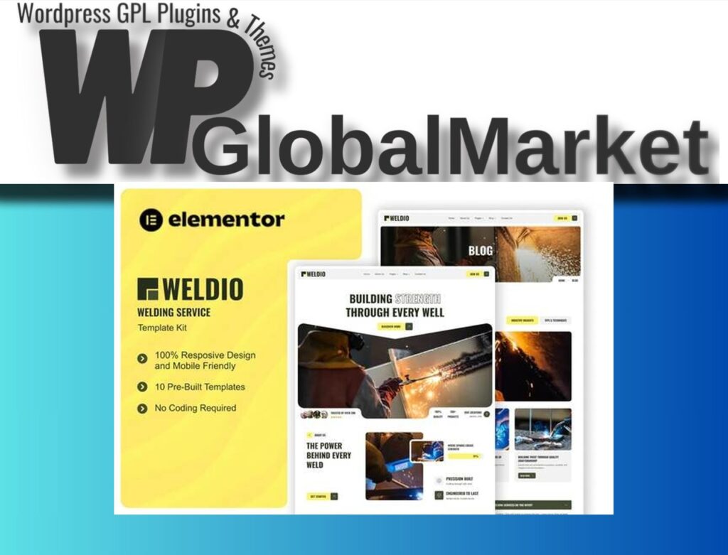 Weldio – Welding Service Elementor Template Kit