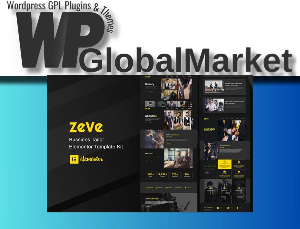 Zeve – Tailor Service Elementor Template Kit