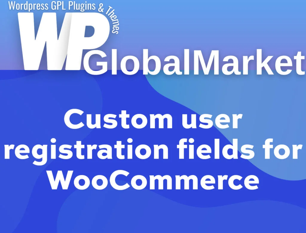 Custom user registration fields for woocommerce