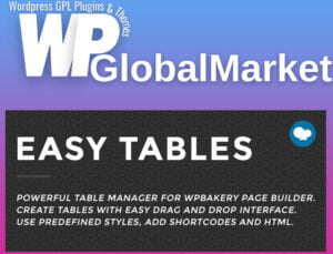 Easy tables – table manager for wpbakery page builder