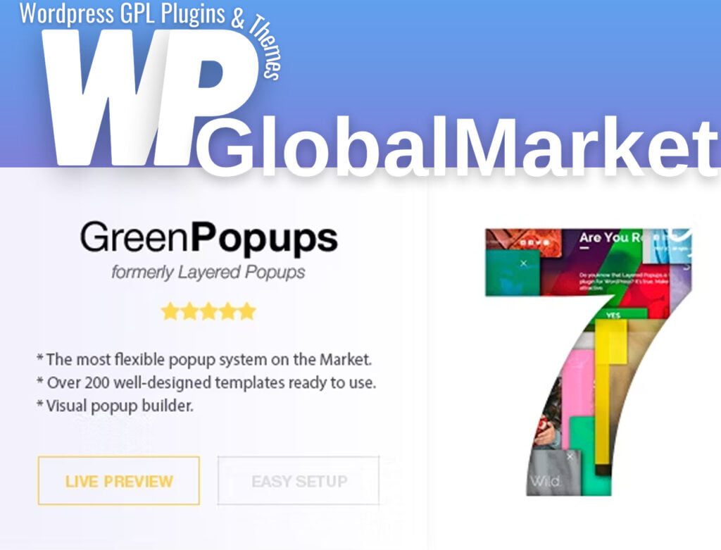Green Popups Layered Popups