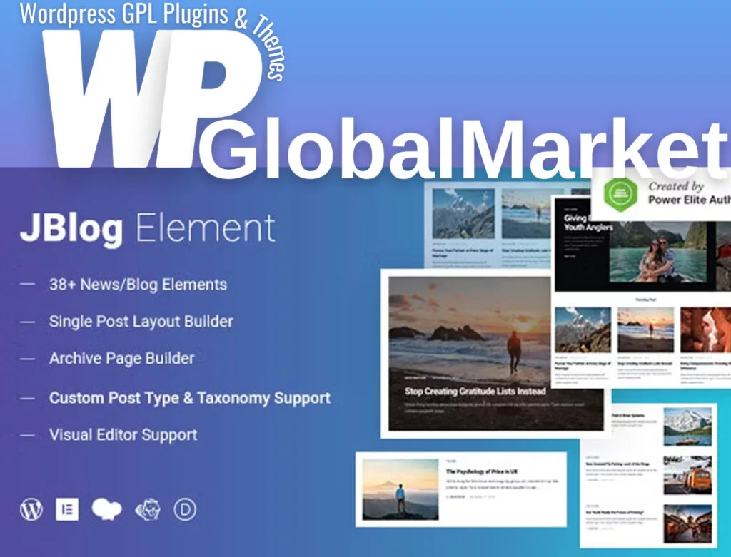 Jblog elements – magazine & blog add ons for elementor & wpbakery page builder