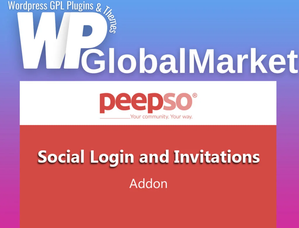 Peepso social login and invitations