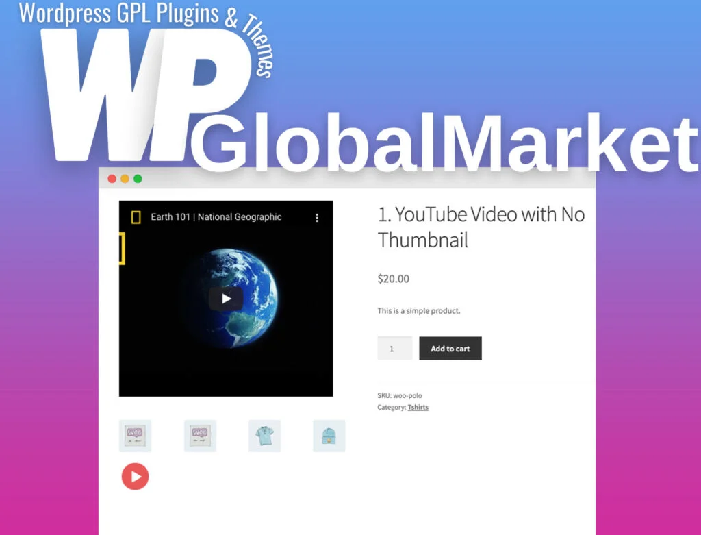 Product video for woocommerce