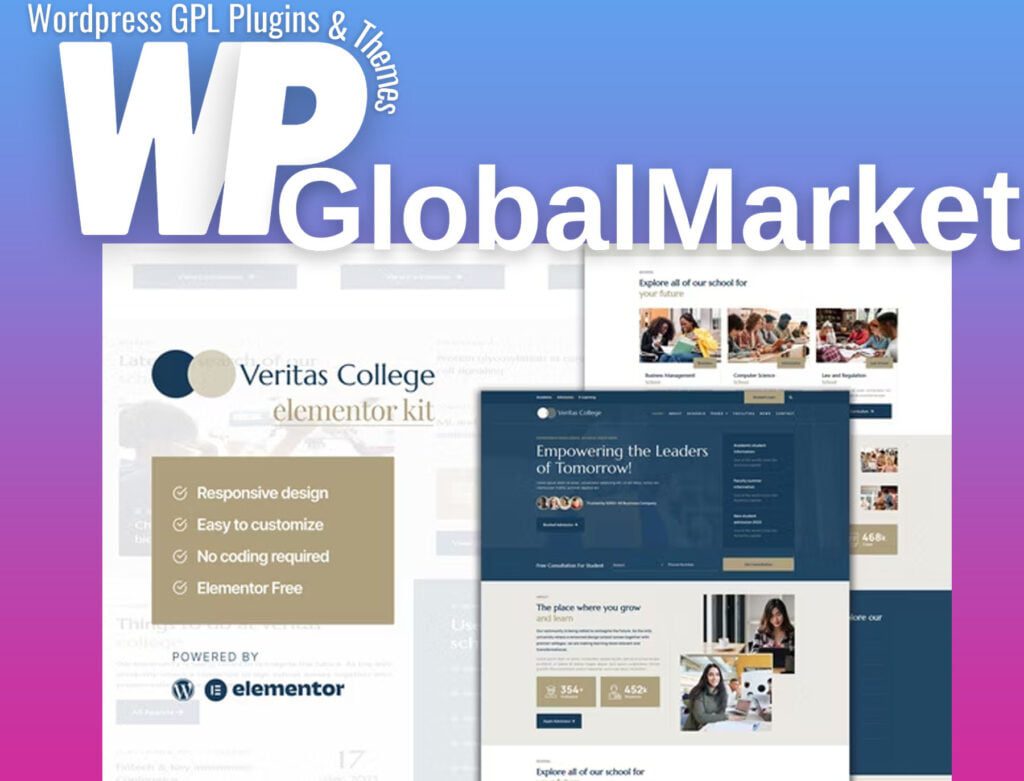 Veritas – university and school elementor template kit