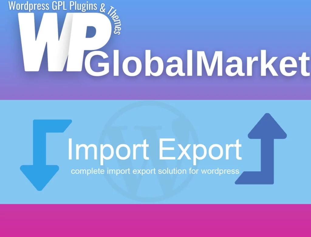 Wp import export plugin