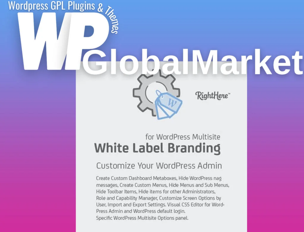 White label branding for wordpress multisite