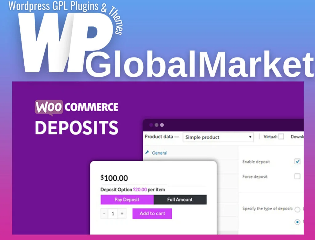 Woocommerce deposits