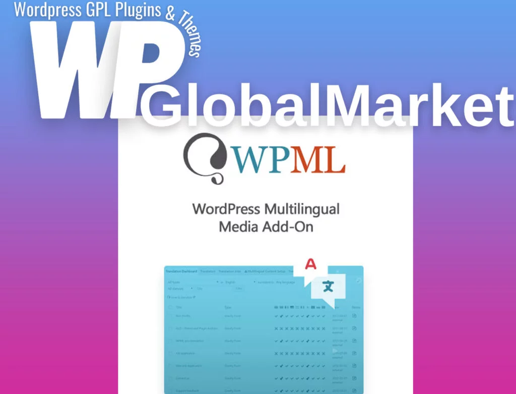 Wordpress multilingual media add-on