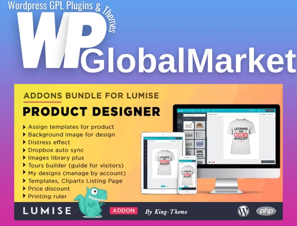 Addons bundle for lumise product designer