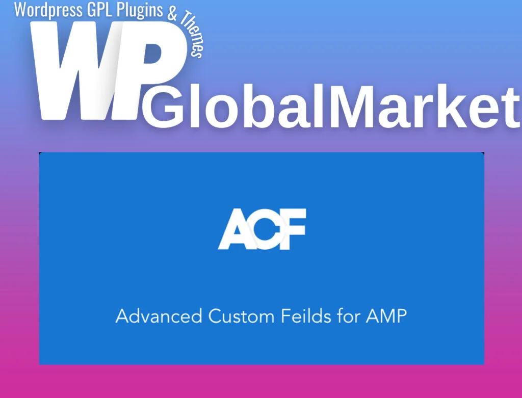 Advanced custom fields for amp