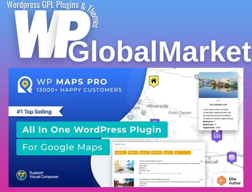 Advanced google maps plugin for wordpress