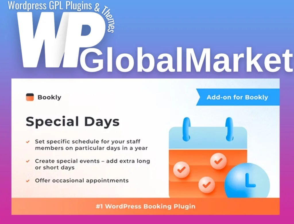 Bookly special days add-on