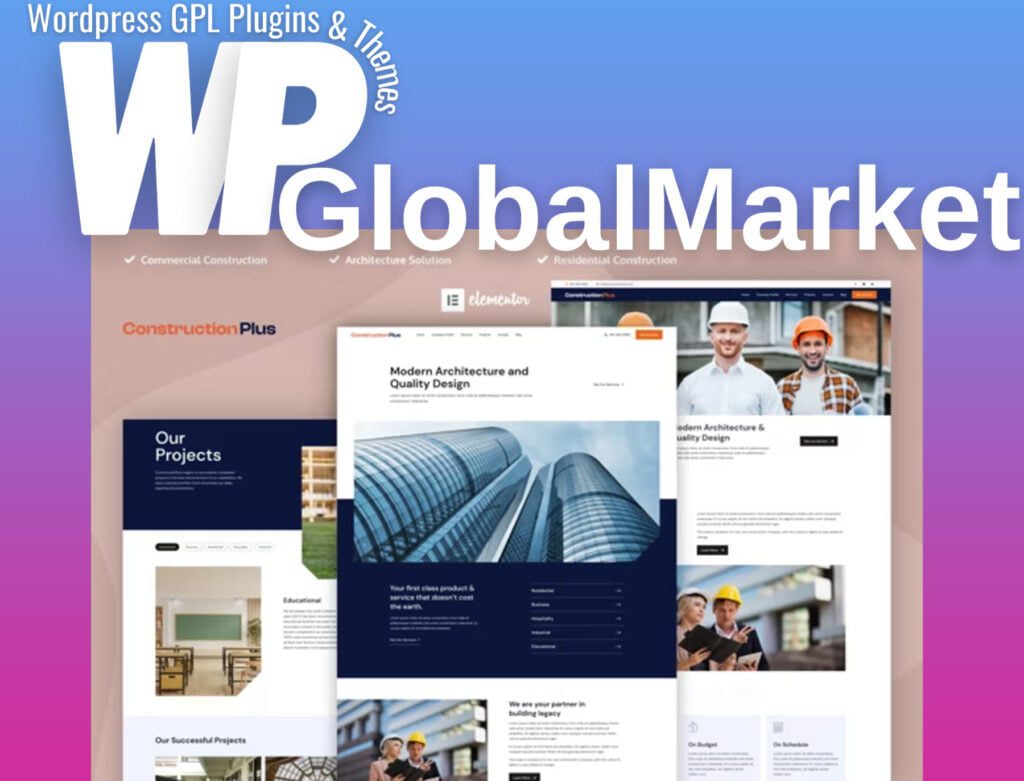 Construction Plus – Construction Elementor Template Kit