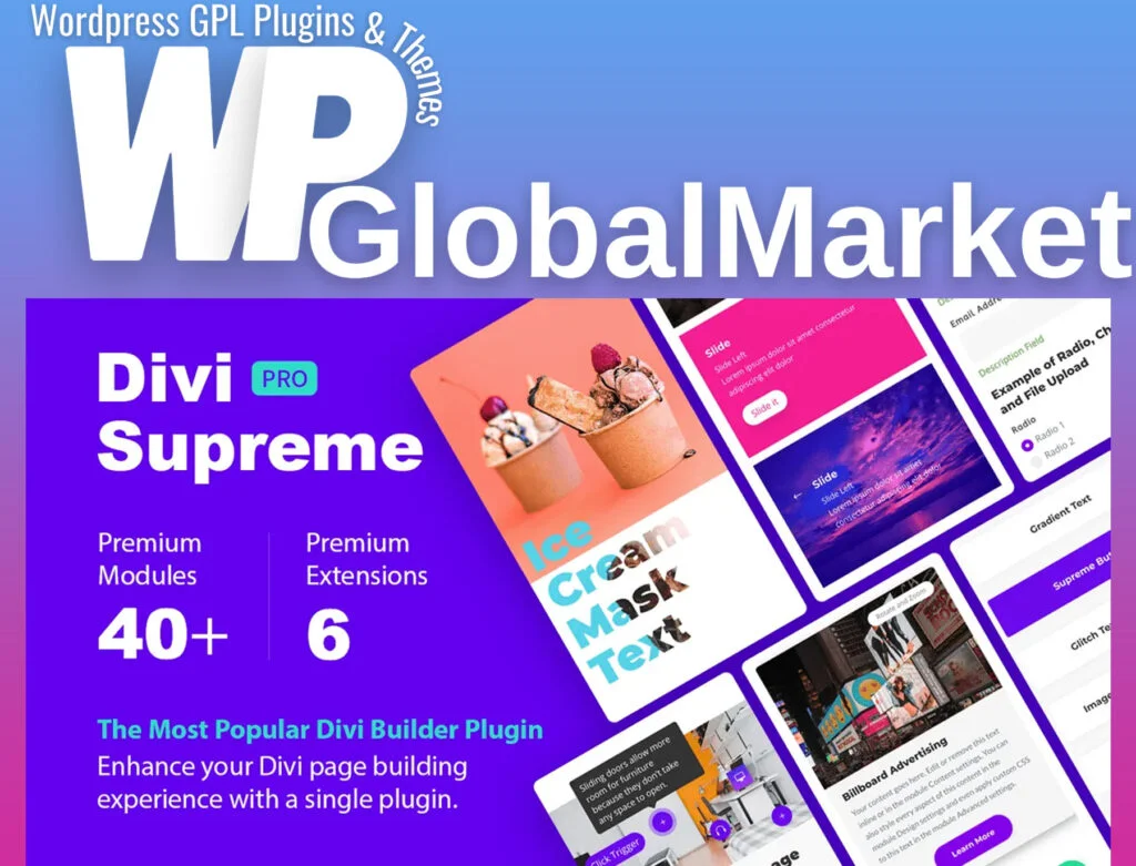 Divi supreme custom divi modules