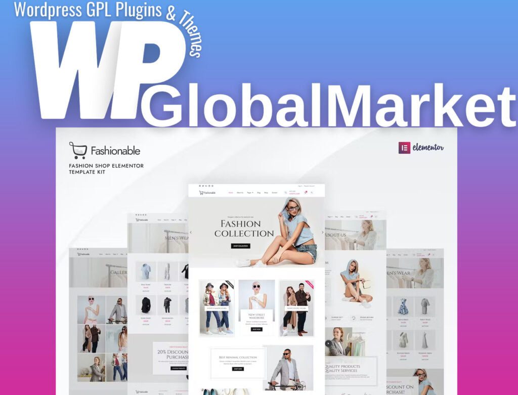 Fashionable – Fashion Shop Elementor Template Kit