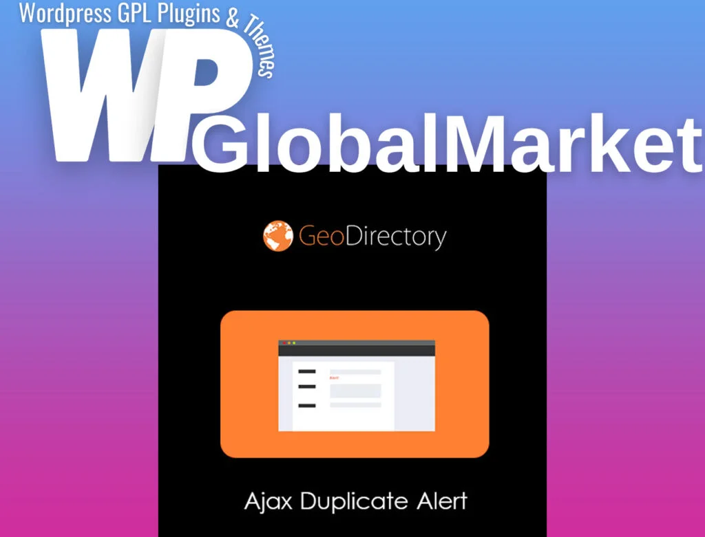 Geodirectory ajax duplicate alert