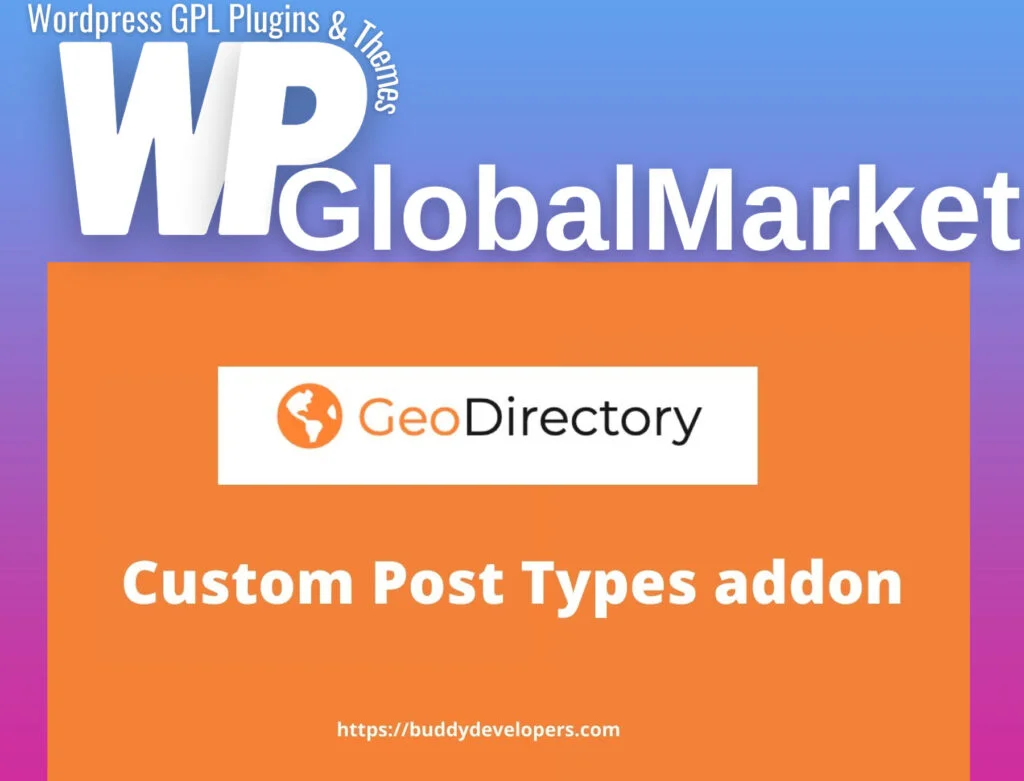 Geodirectory custom post types