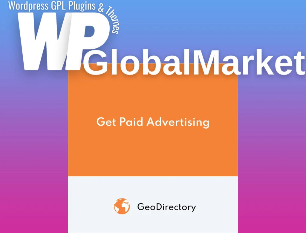 Geodirectory – get paid advertising