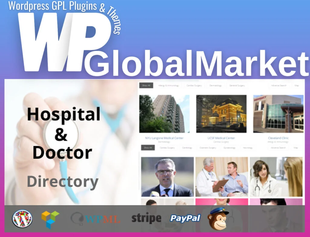 Hospital & doctor directory wordpress