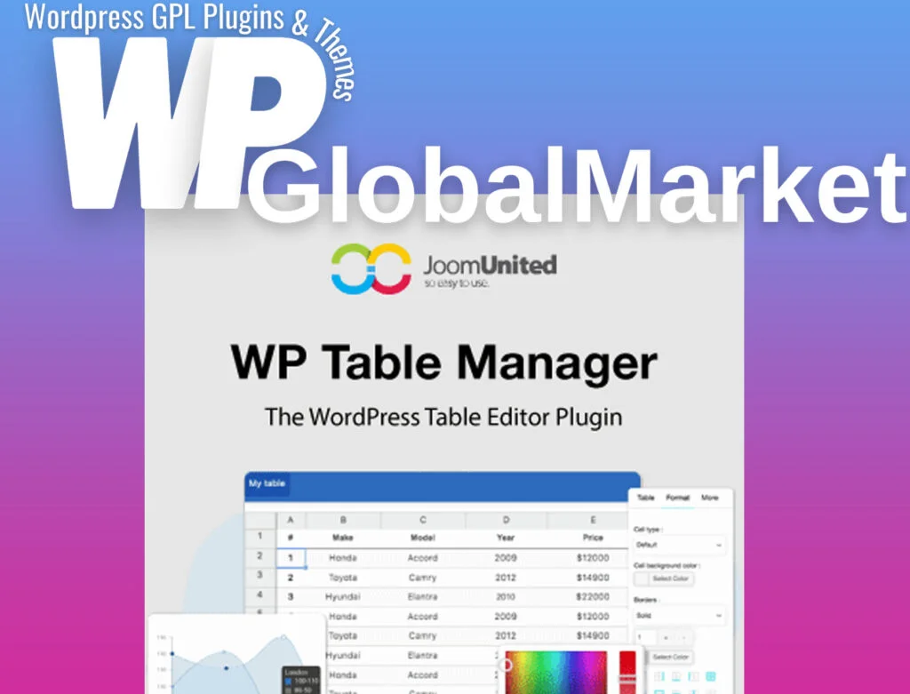 Joomunited wp table manager