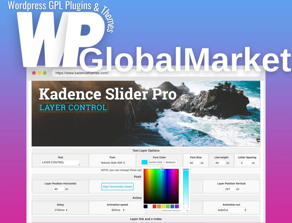 Kadence slider pro