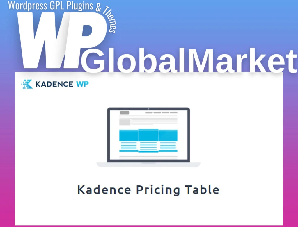 Kadence wp pricing table plugin