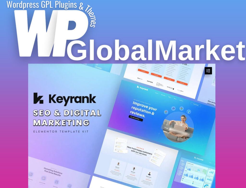 Keyrank – SEO and Digital Marketing Agency Template Kit