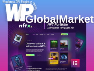 Nftx – nft portfolio elementor template kit