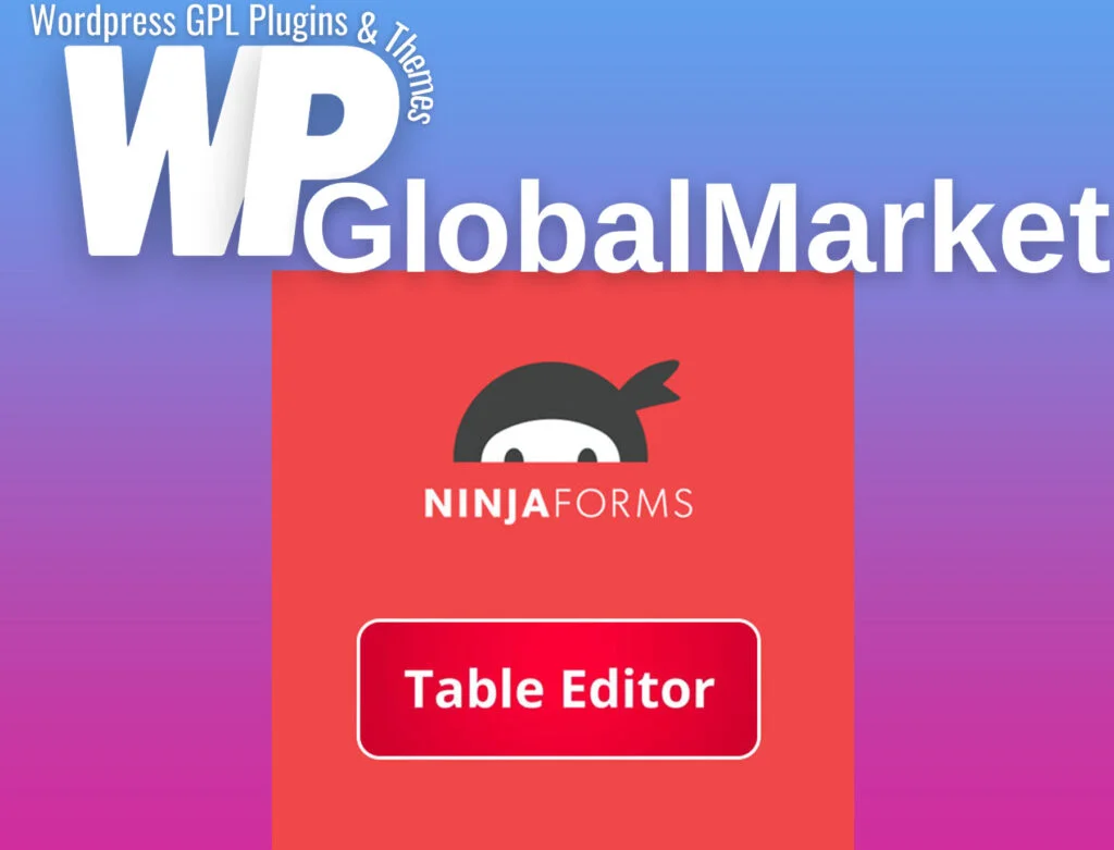 Ninja forms table editor